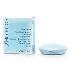 Shiseido Pureness Matifying Compact Oil Free Foundation SPF15 (Case + Refill) - # 40 Natural Beige 11g/0.38oz -Bareminerals || MAC || Shiseido Sales Store 06879181402