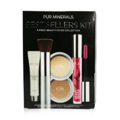PUR (PurMinerals) Best Sellers Kit (5 Piece Beauty To Go Collection) (1x Primer, 1x Pressed Powder, 1x Bronzer, 1x Mascara, 1x Brush) - # Light 5pcs