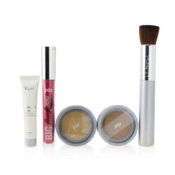PUR (PurMinerals) Best Sellers Kit (5 Piece Beauty To Go Collection) (1x Primer, 1x Pressed Powder, 1x Bronzer, 1x Mascara, 1x Brush) - # Light 5pcs -Bareminerals || MAC || Shiseido Sales Store 24652081214