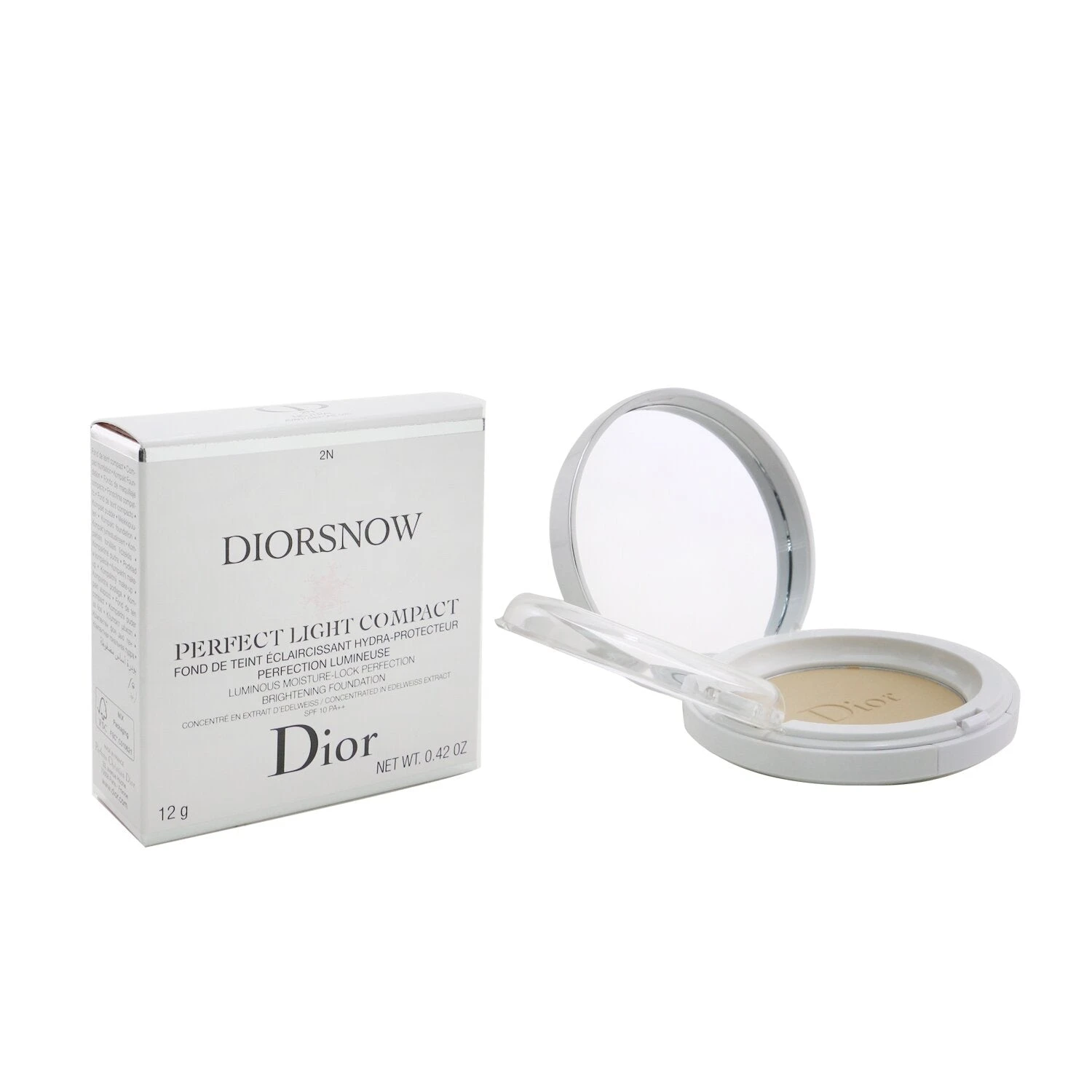 Christian Dior Diorsnow Perfect Light Compact SPF 10 - # 2N Neutral 12g/0.42oz 4 Christian Dior Diorsnow Perfect Light Compact SPF 10 - # 2N Neutral 12g/0.42oz - Image 2