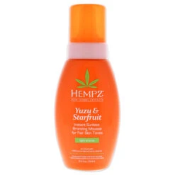 Hempz Yuzu And Starfruit Instant Sunless Bronzing Mousse For Fair Skin Tones By Hempz For Unisex - 8.5 Oz Bronzer